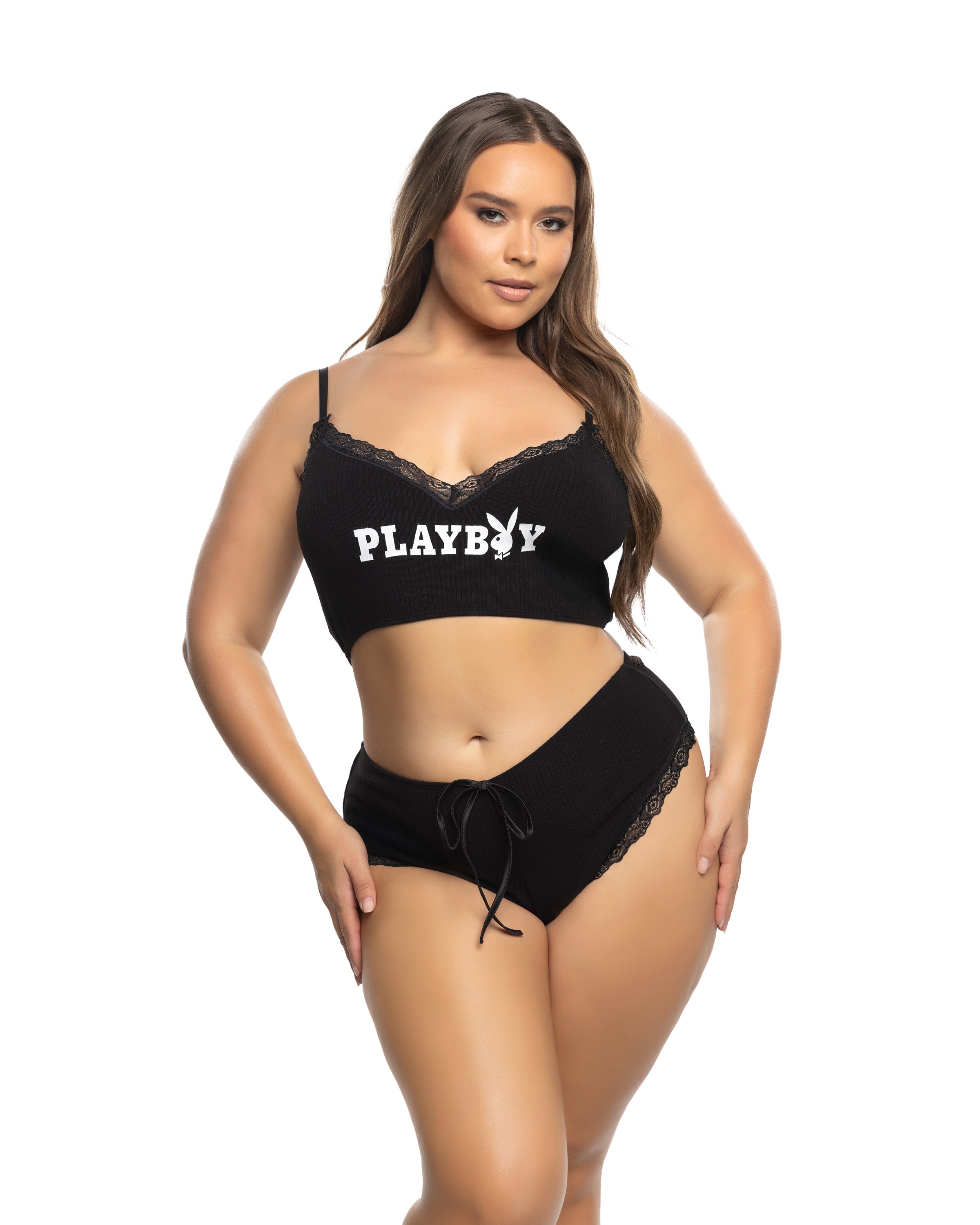 Playboy 2pc Cropped Cami Set