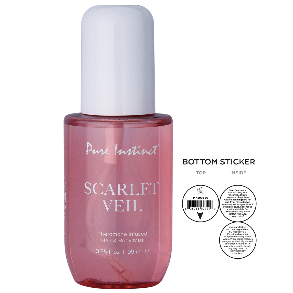 Pure Instinct Pheromone Hair & Body Mist Scarlet Veil