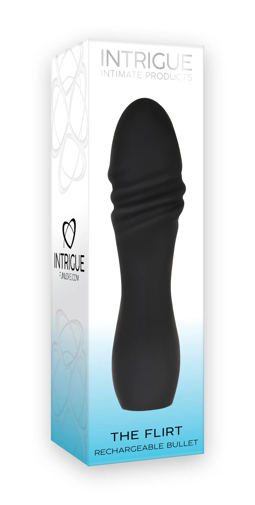 Intrigue The Flirt Silicone Bullet in Black