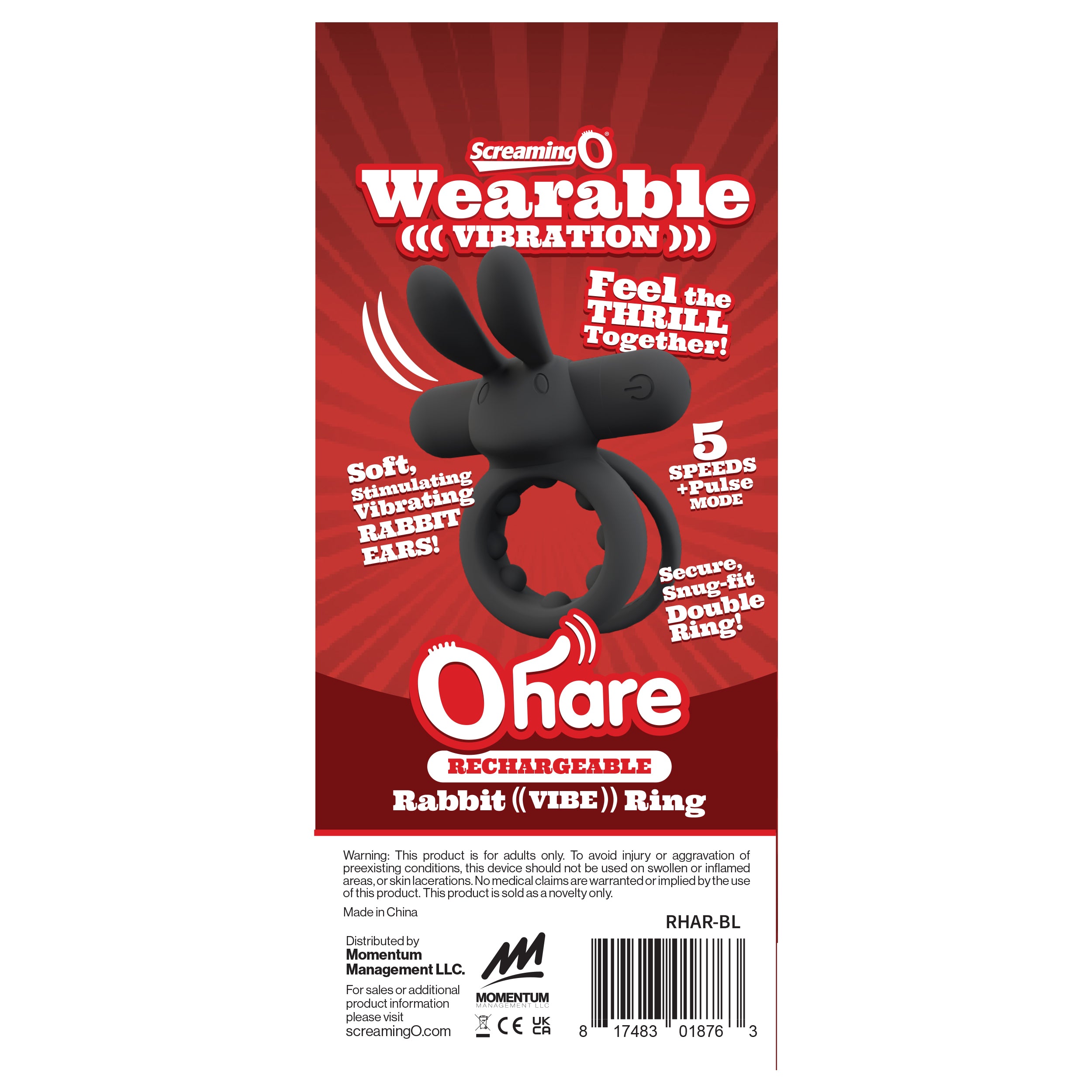 Screaming O Ohare Silicone Cock Ring