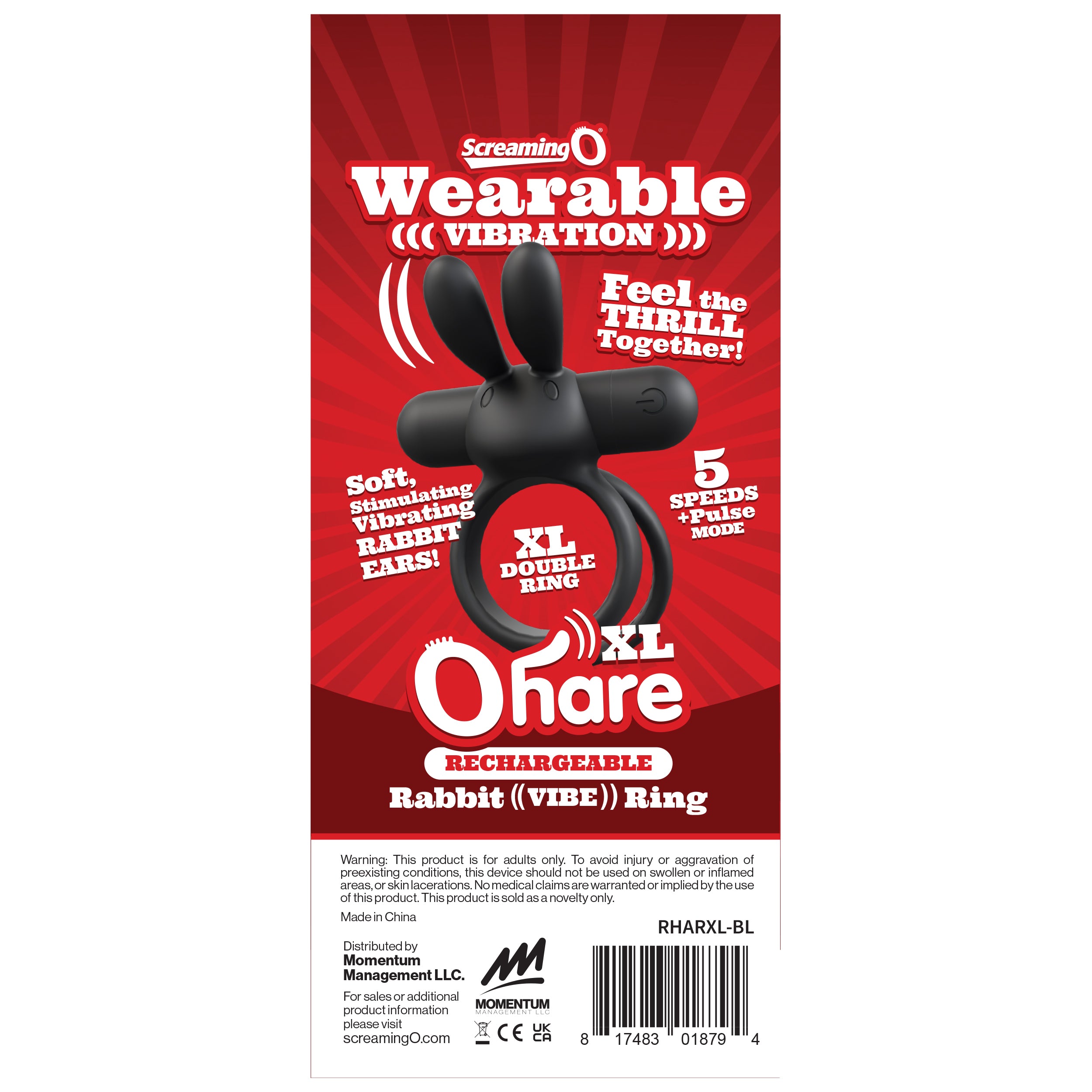 Screaming O Ohare XL Silicone Cock Ring