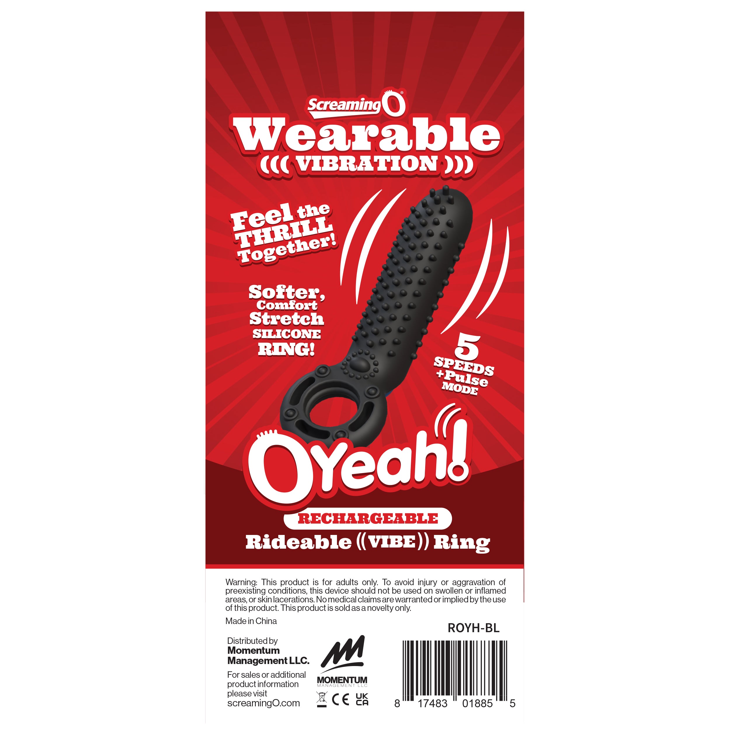 Screaming O OYeah Silicone Cock Ring