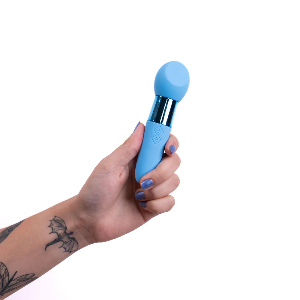 RINA Dual Motor Silicone Vibrator Blue