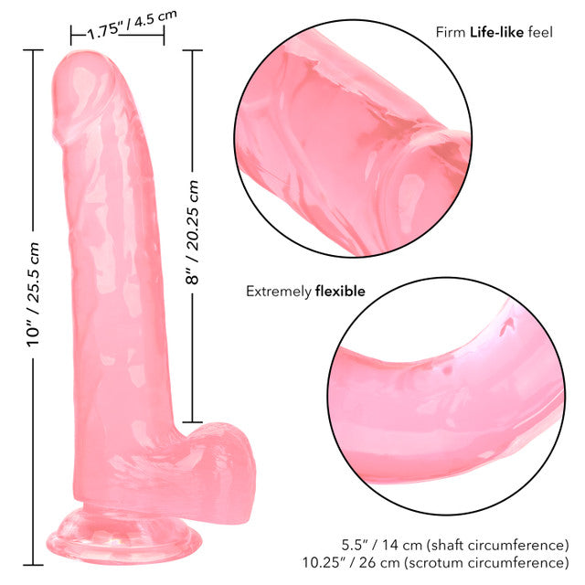 Size Queen 8" Dildo in Pink
