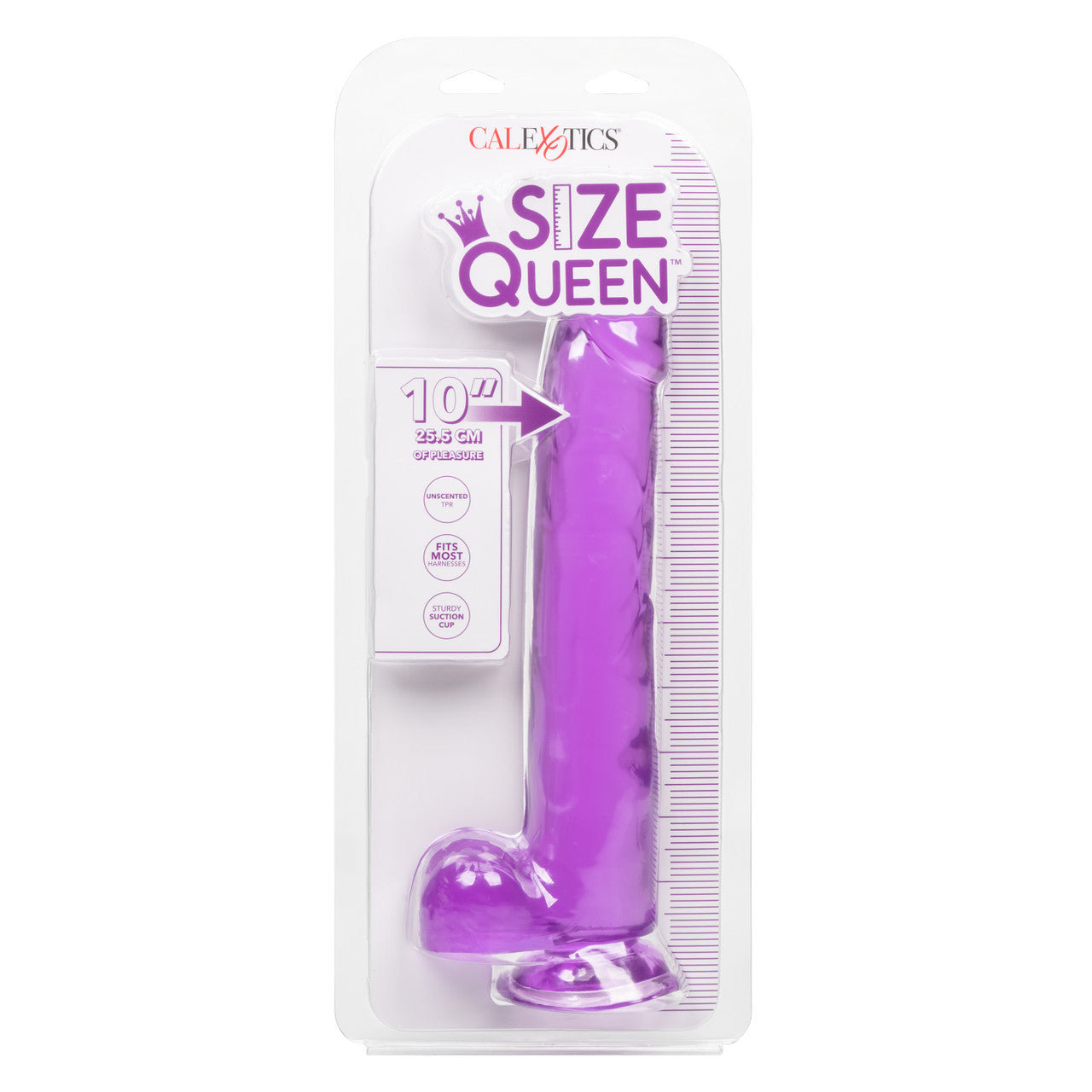 Size Queen 10" Dildo in Purple
