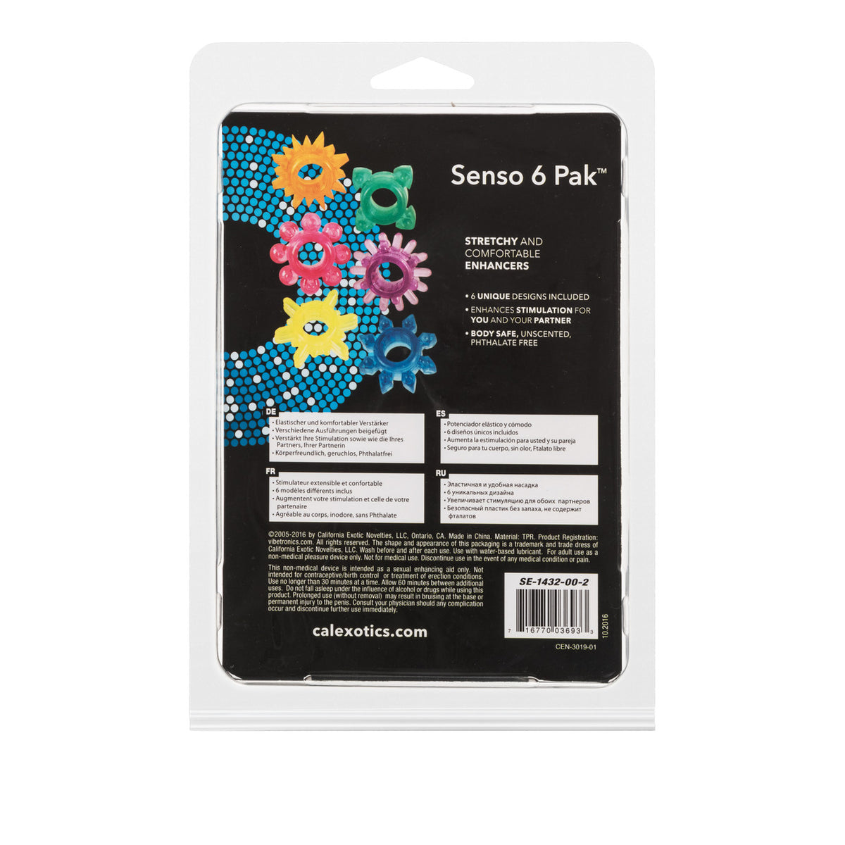 Senso Cock Rings 6 Pack