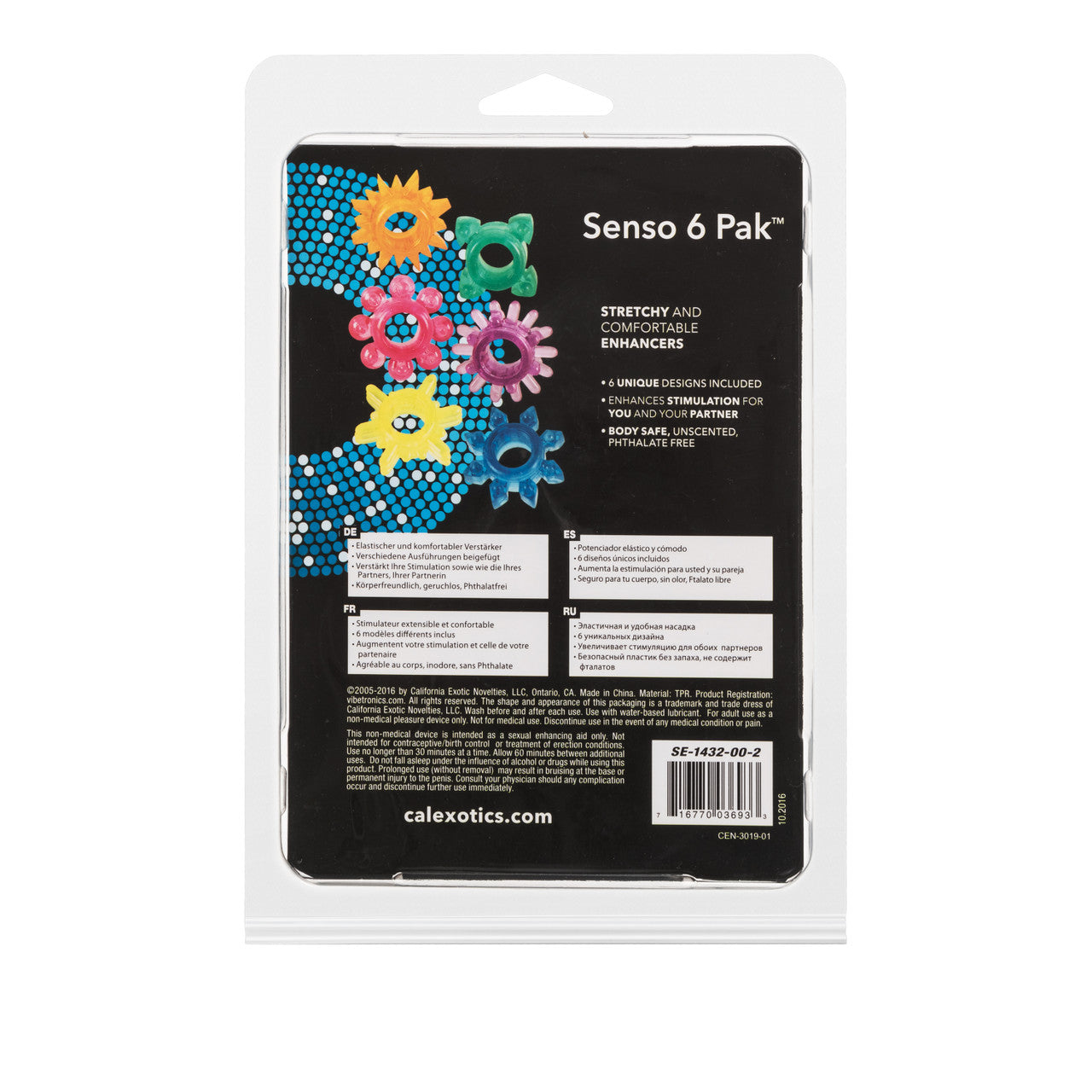 Senso Cock Rings 6 Pack