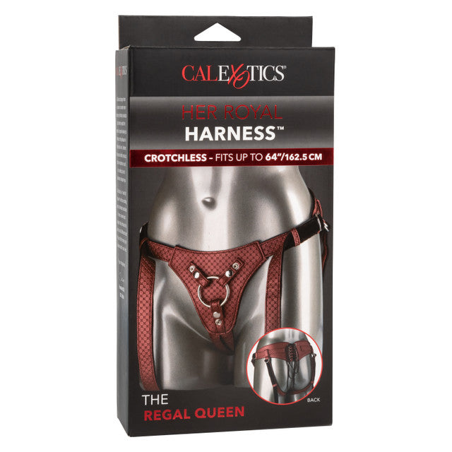 Her Royal Harness The Regal Queen in Red