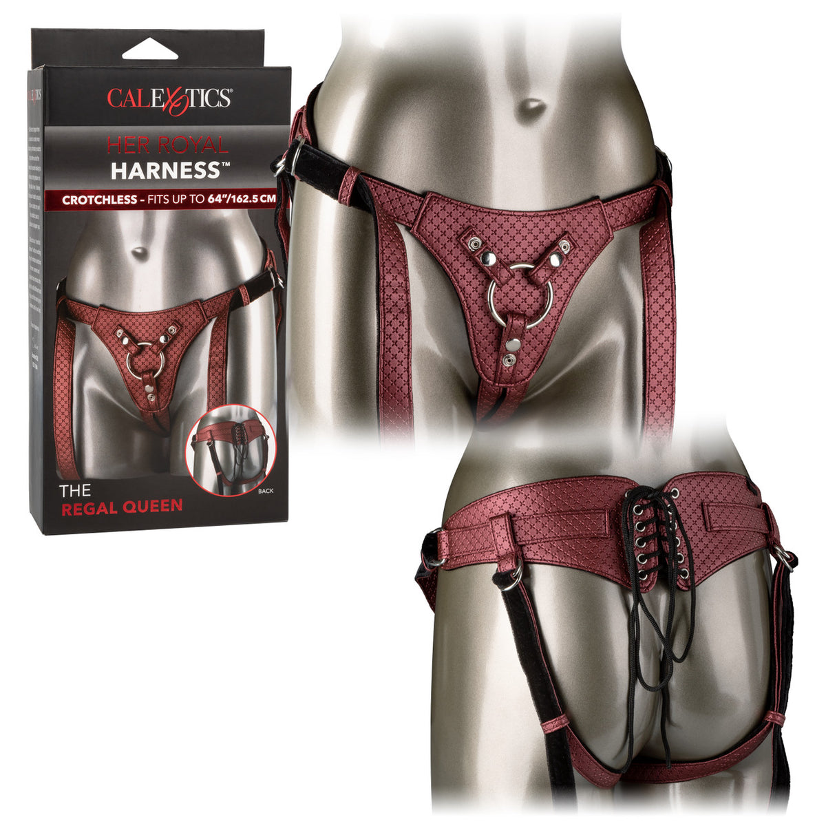 Her Royal Harness The Regal Queen in Red