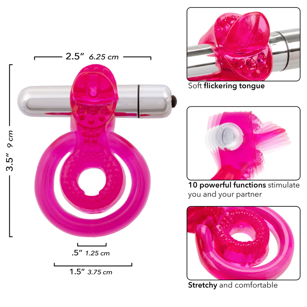 Dual Clit Flicker Cock Ring