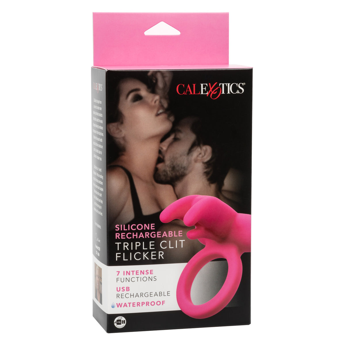 Triple Clit Flicker Cock Ring