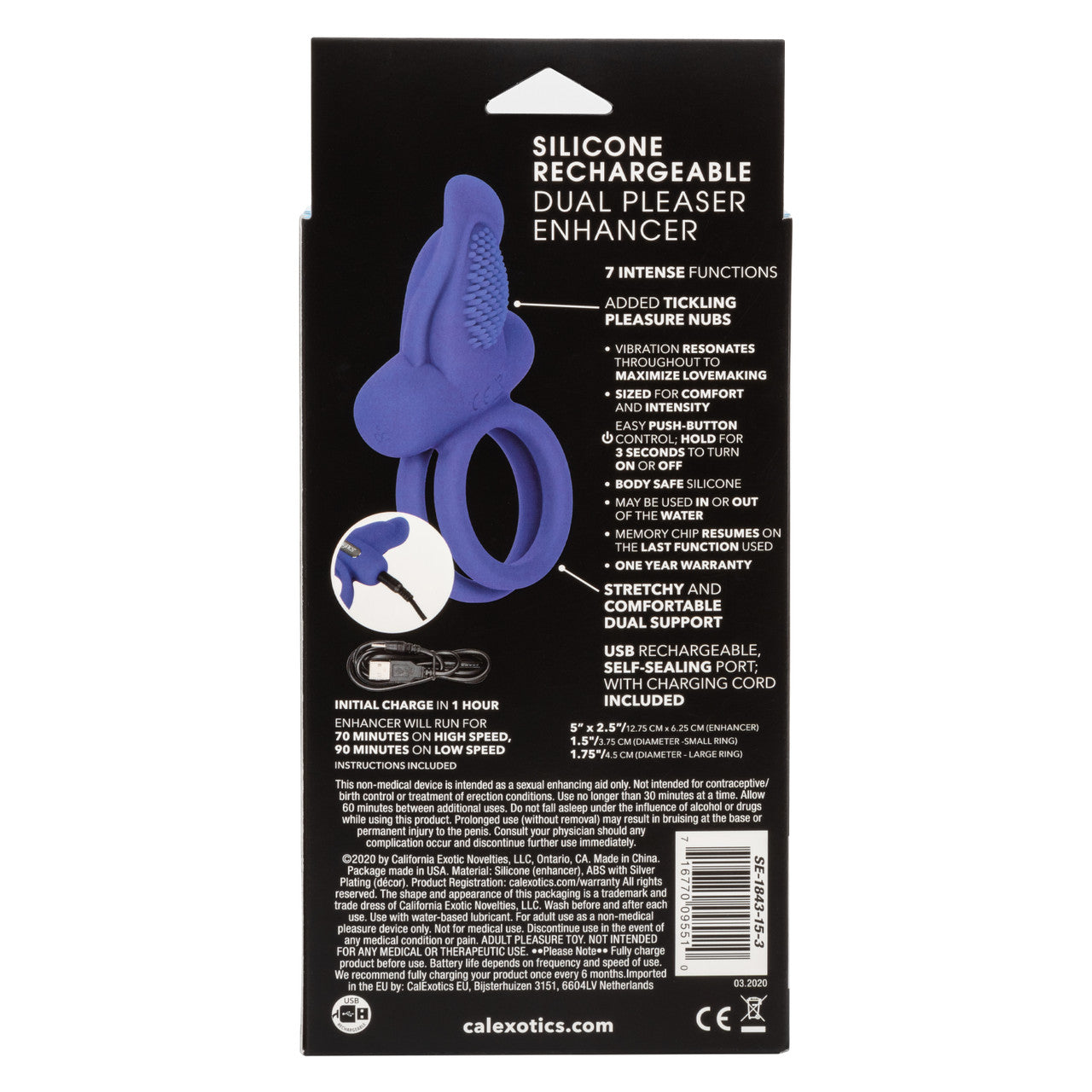 Dual Pleaser Enhancer Cock Ring