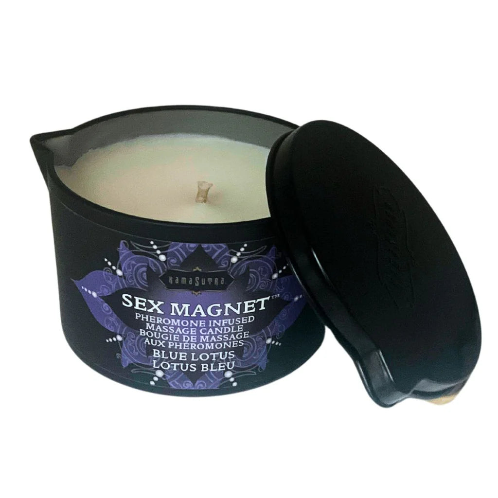 Kama Sutra Sex Magnet Massage Candle Pheromone Infused Blue Lotus