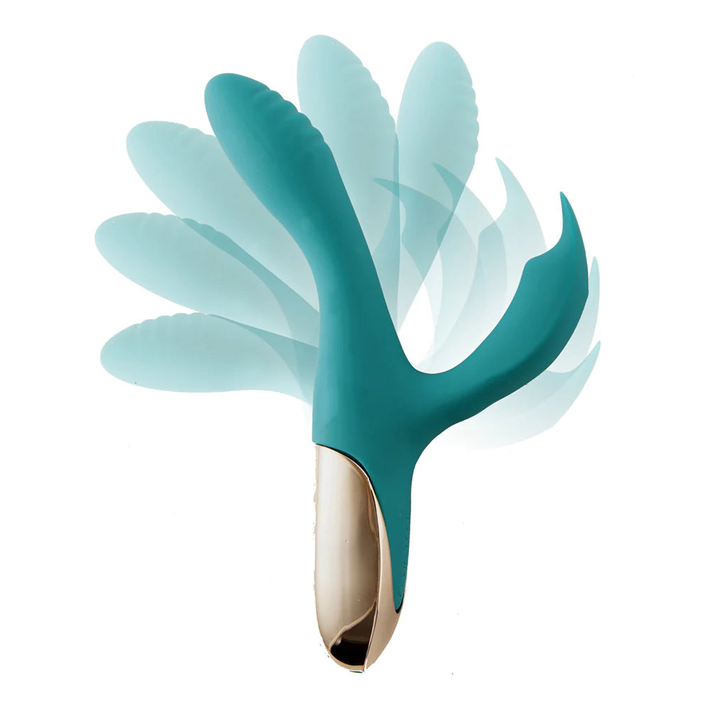 SKYLER Rechargeable Bendable Rabbit Aqua