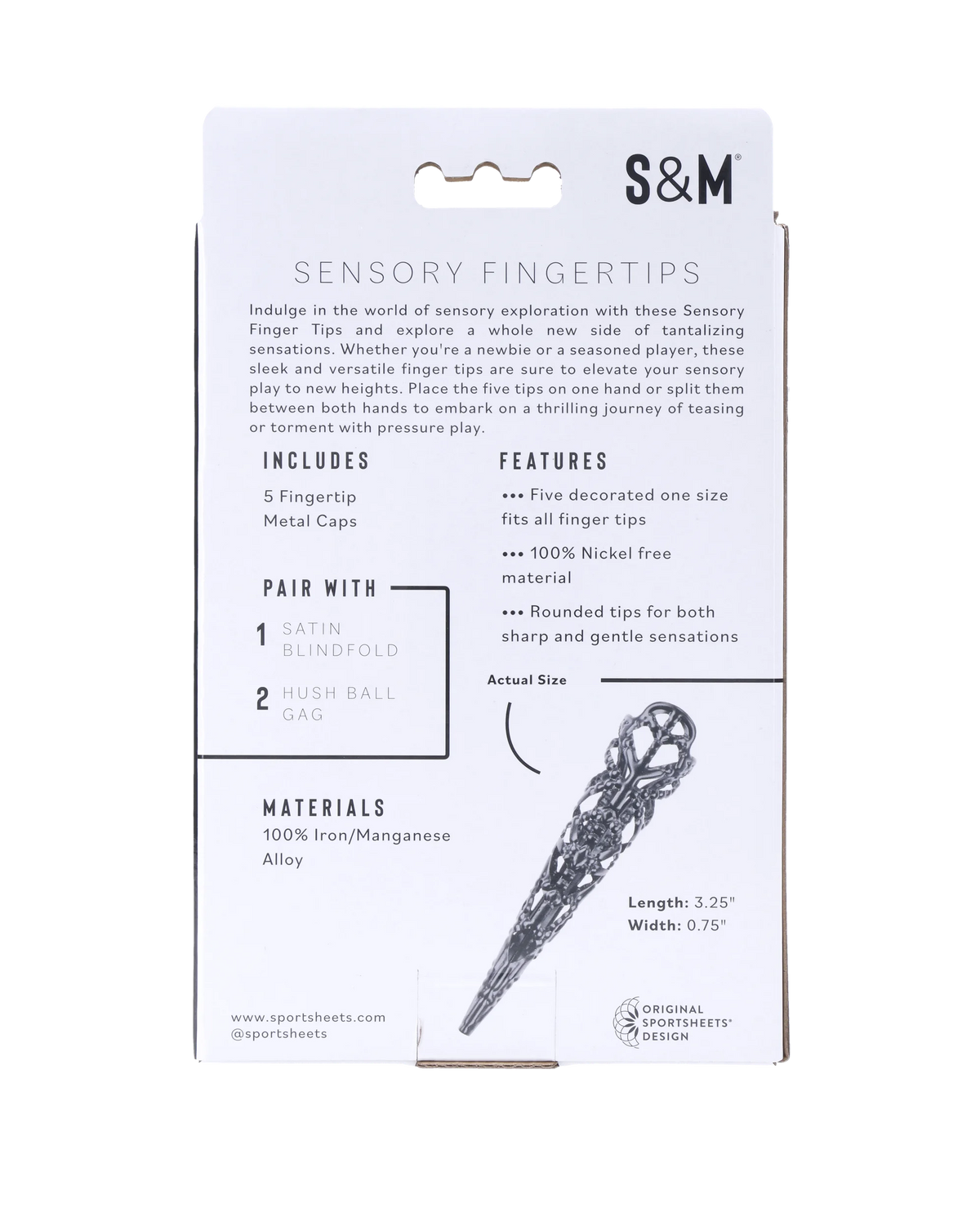 S&M Black Sensory Fingertips