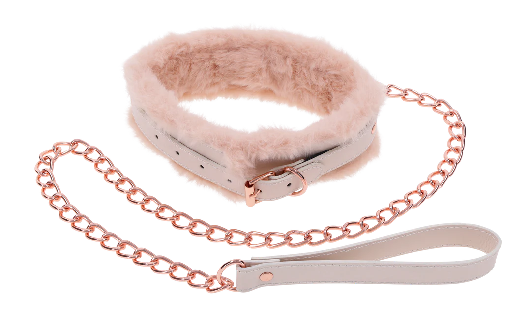 Peaches ‘n CreaMe Fur Collar & Leash