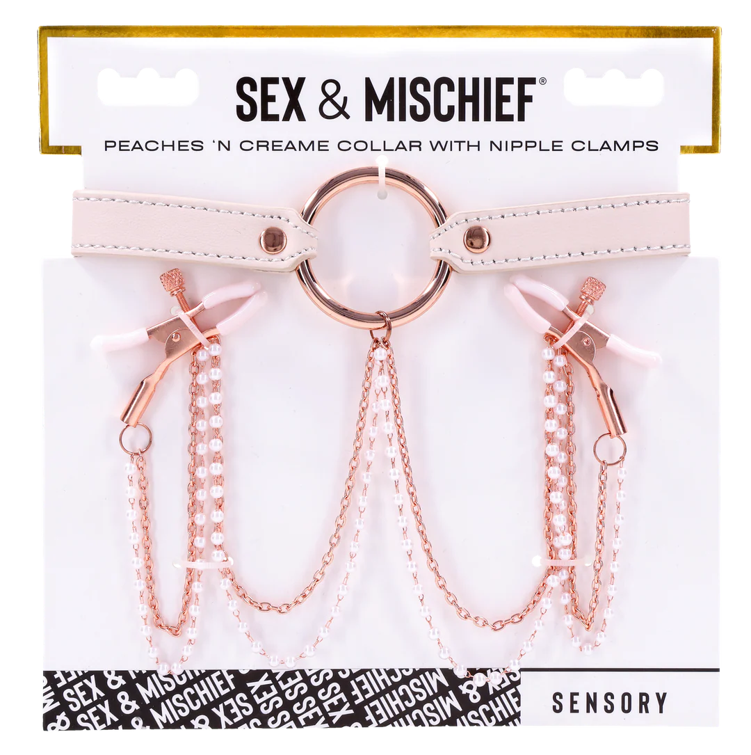 Peaches ‘n CreaMe Collar with Nipple Clamps