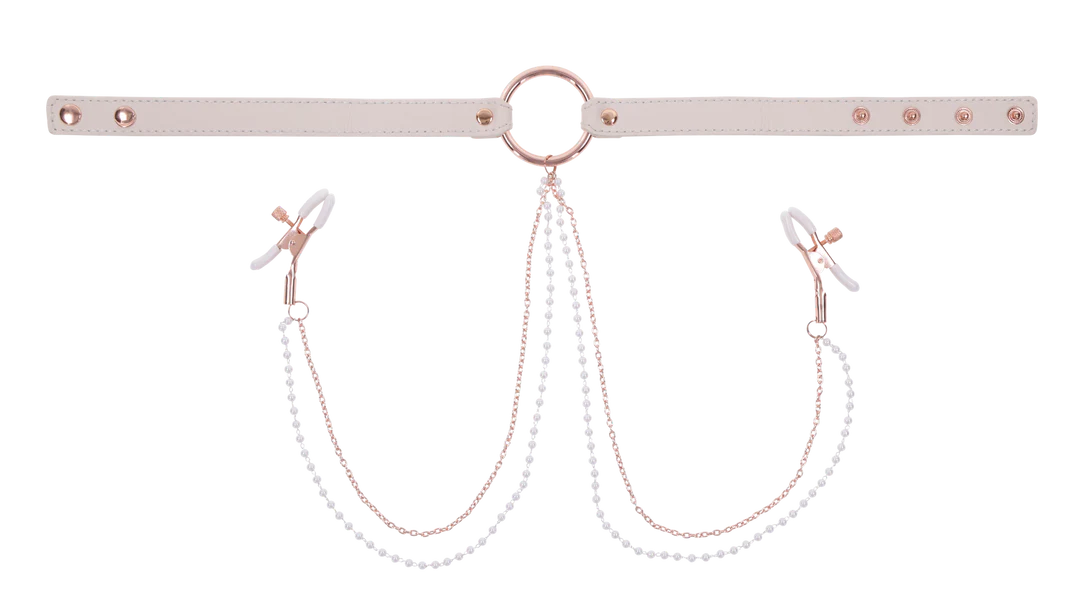 Peaches ‘n CreaMe Collar with Nipple Clamps
