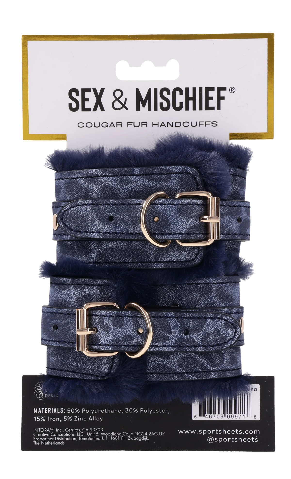 S&M Cougar Fur Handcuffs