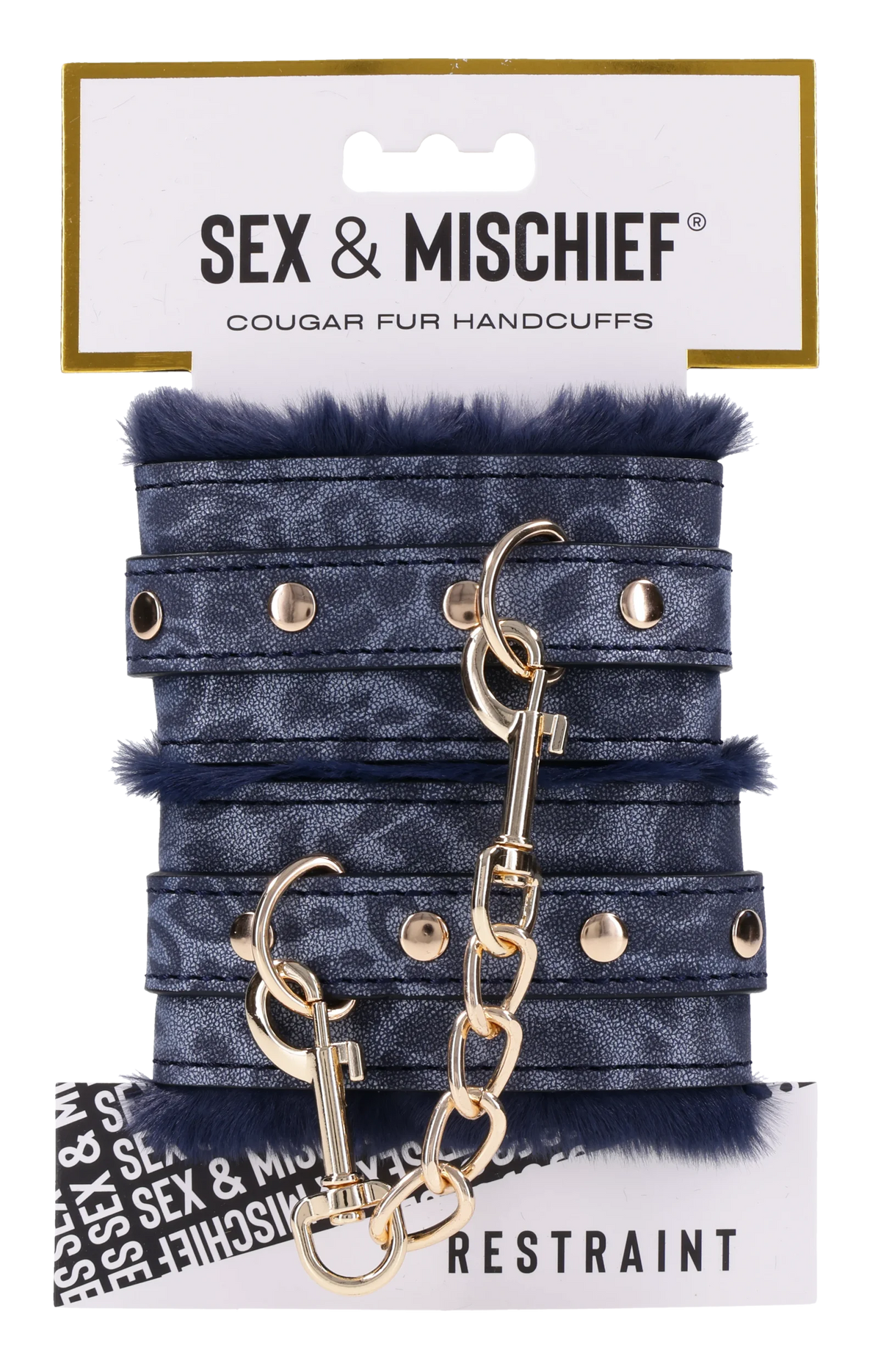 S&M Cougar Fur Handcuffs