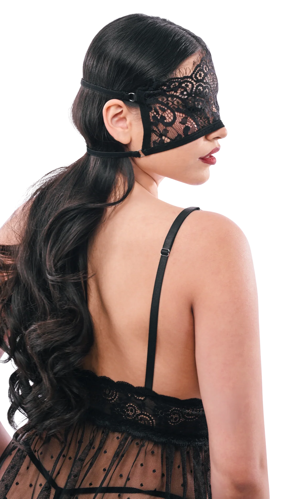 S&M Veiled Vision Lace Blindfold
