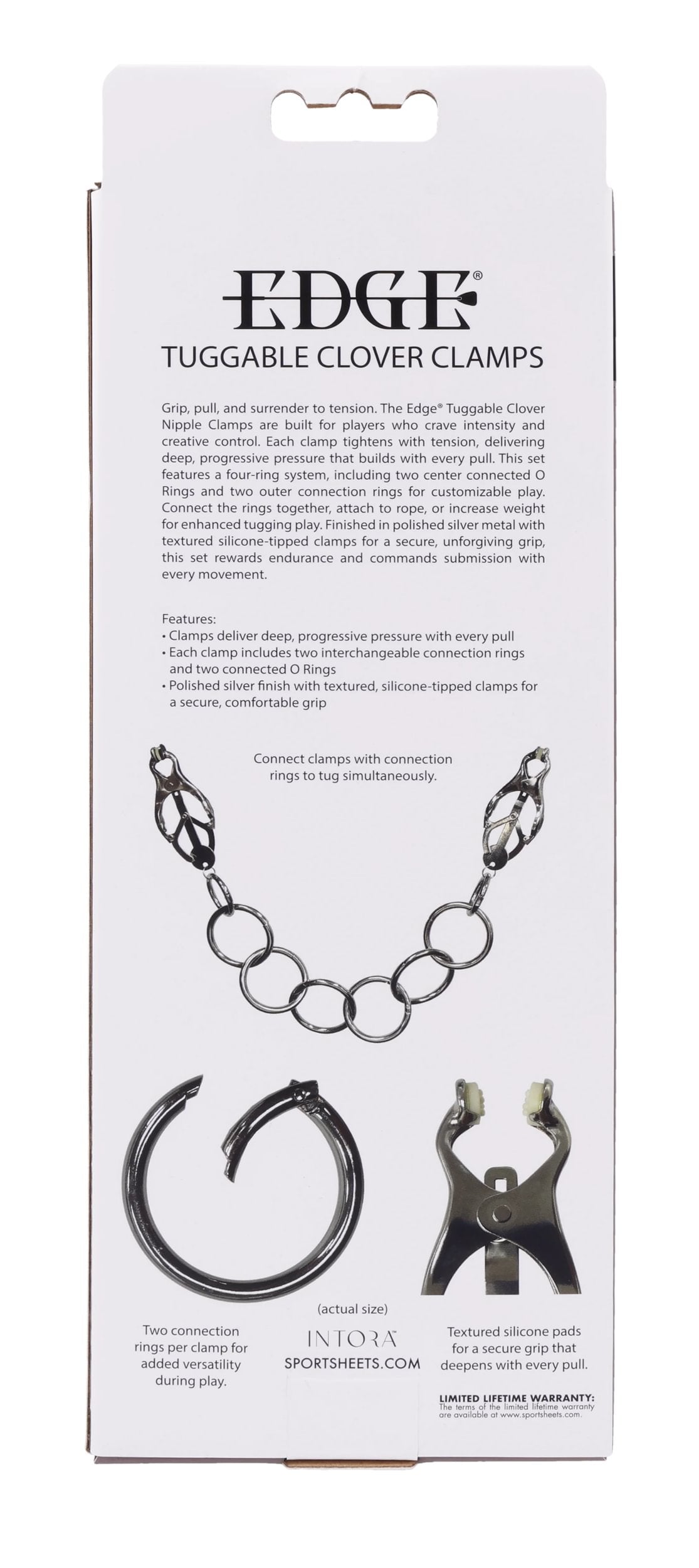 Edge Tuggable Clover Nipple Clamps