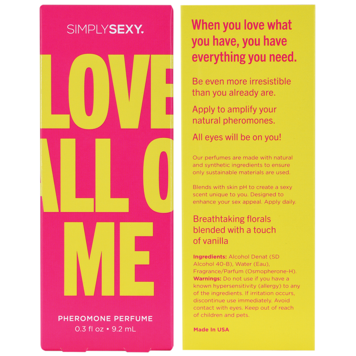 Simply Sexy Pheromone Fragrance Mist in Love All Of Me
