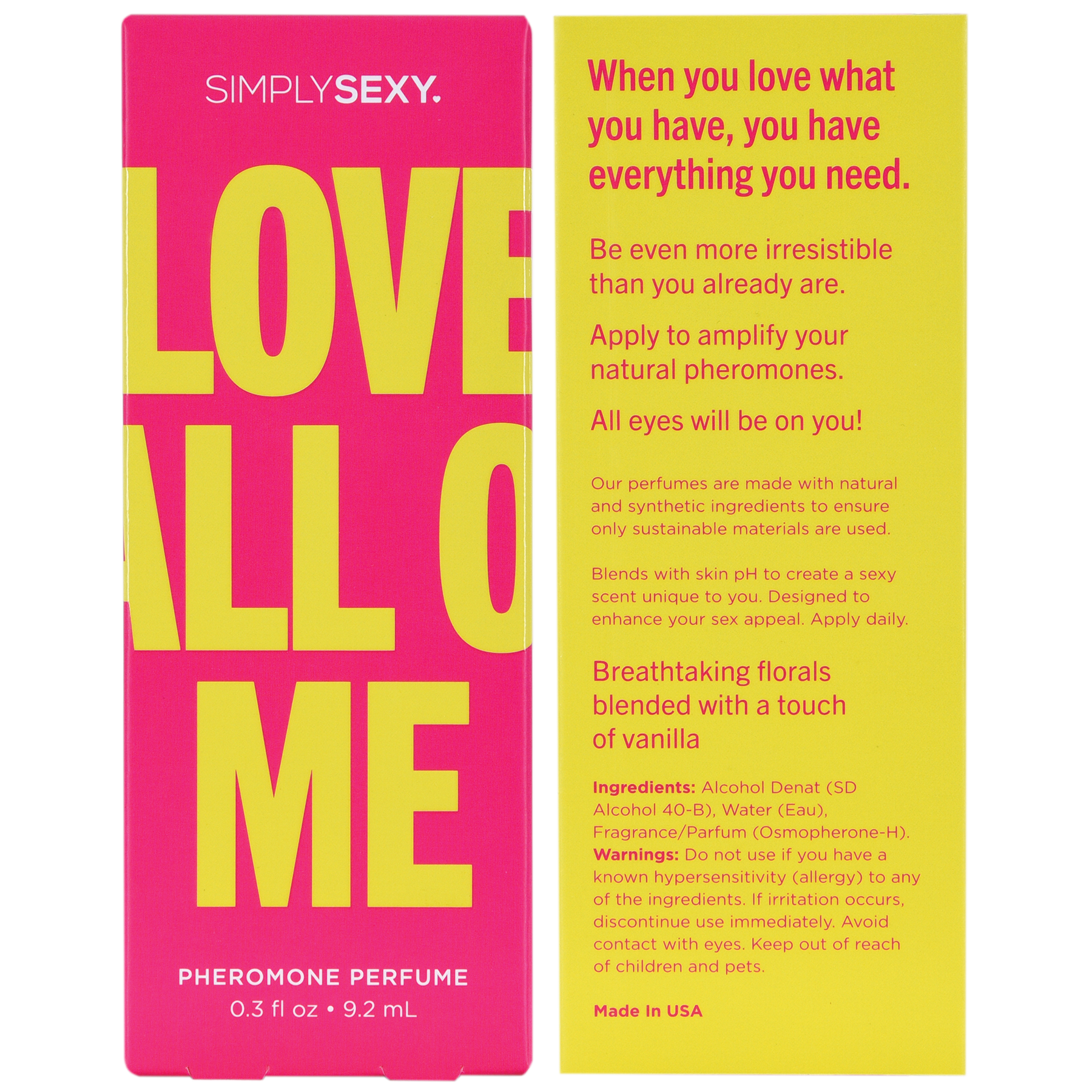 Simply Sexy Pheromone Fragrance Mist in Love All Of Me