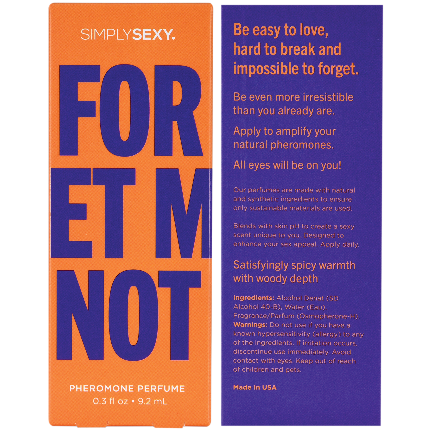Simply Sexy Pheromone Fragrance Mist in Forget Me Not