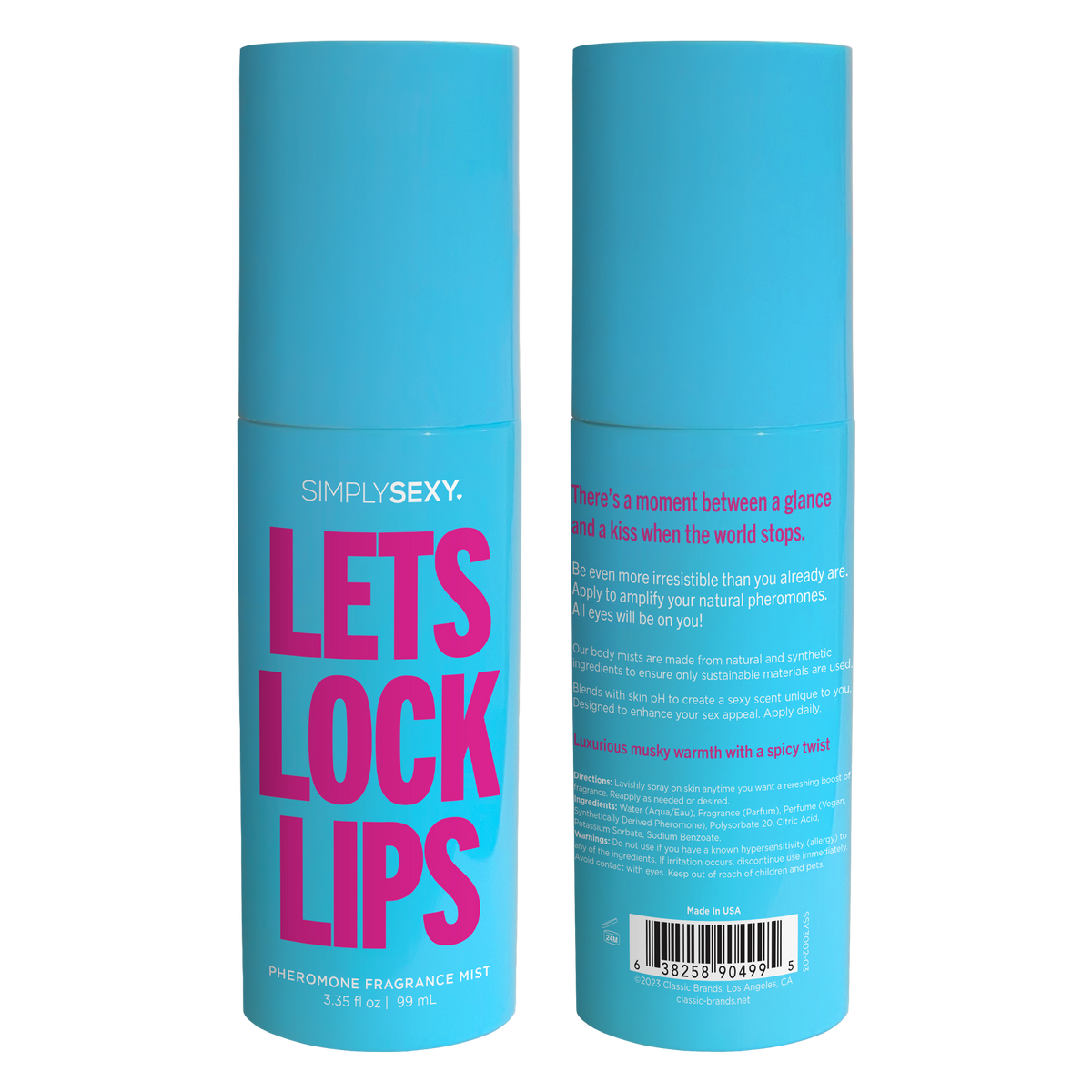 Simply Sexy Pheromone Body Mist Let's Lock Lips