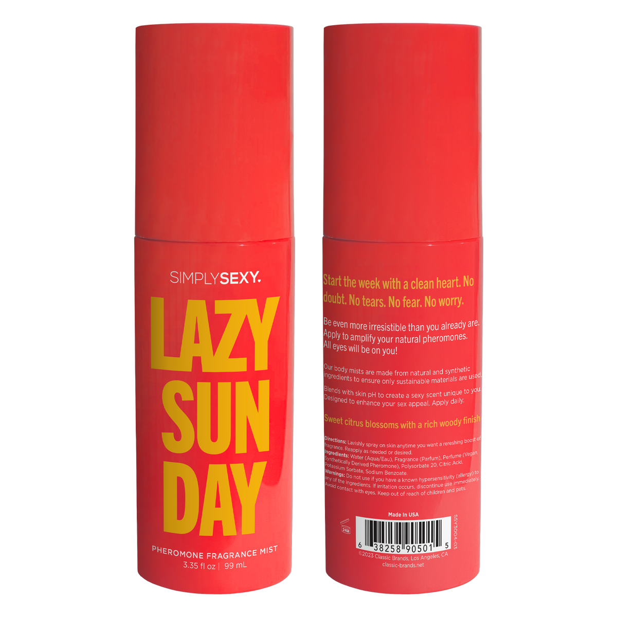 Simply Sexy Pheromone Body Mist Lazy Sunday