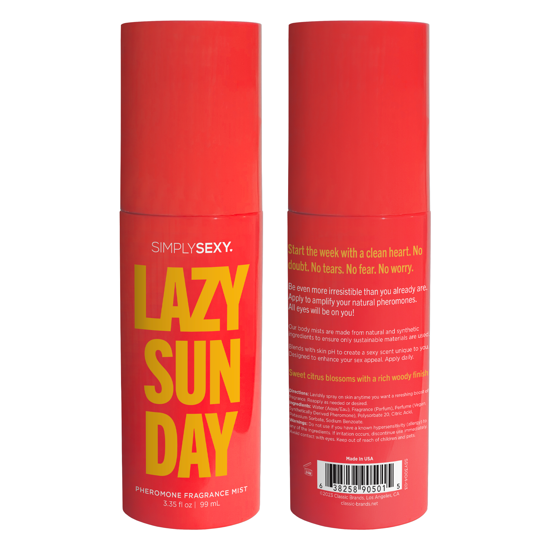 Simply Sexy Pheromone Body Mist Lazy Sunday