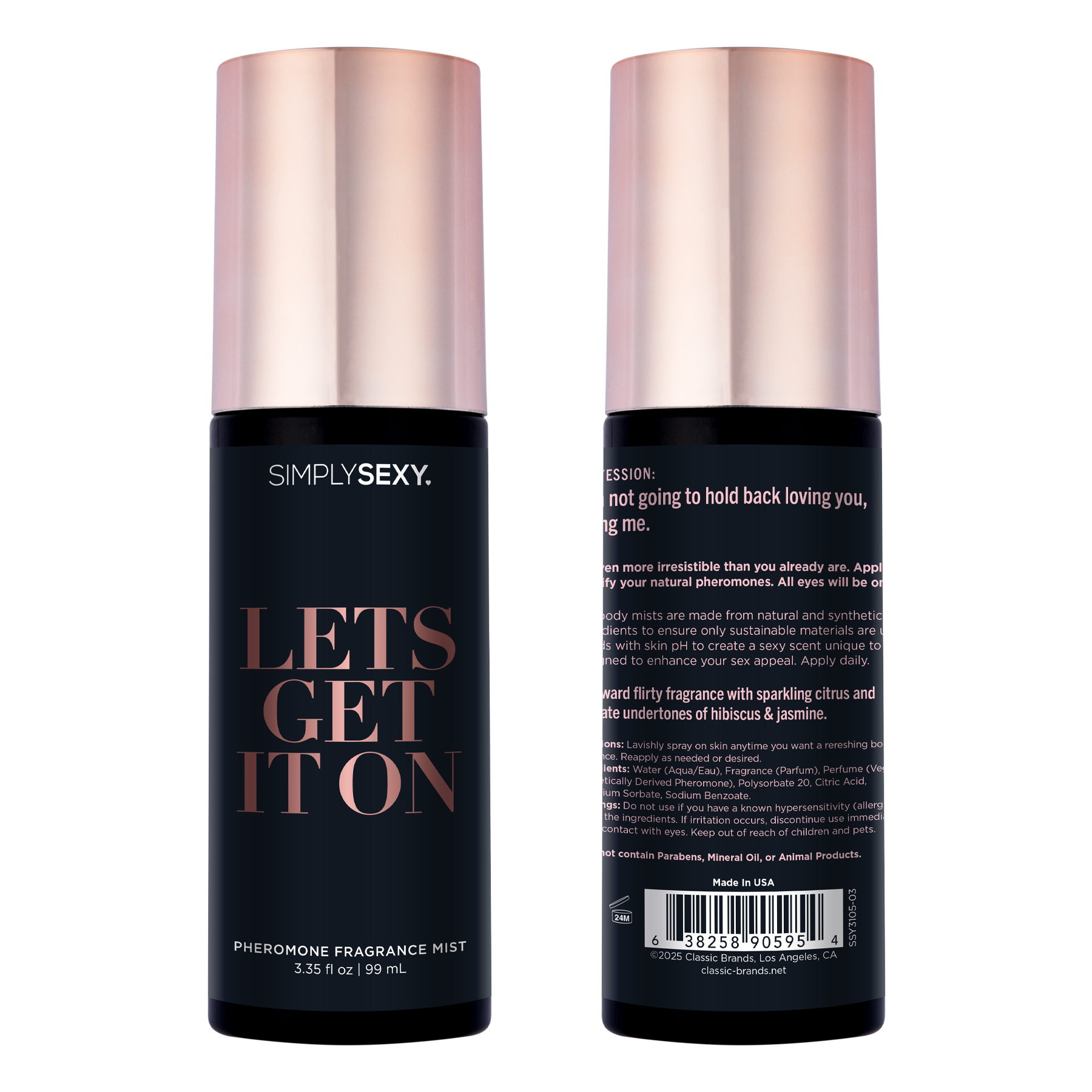 Simply Sexy Pheromone Body Mist Let's Get It On