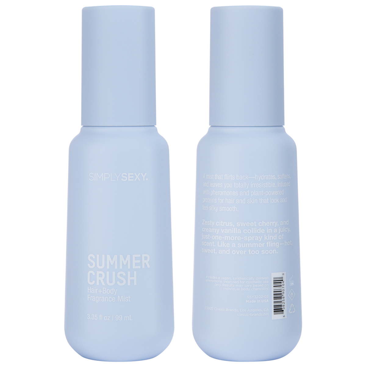 Simply Sexy Pheromone Hair + Body Mist Summer Crush - 3.35 oz