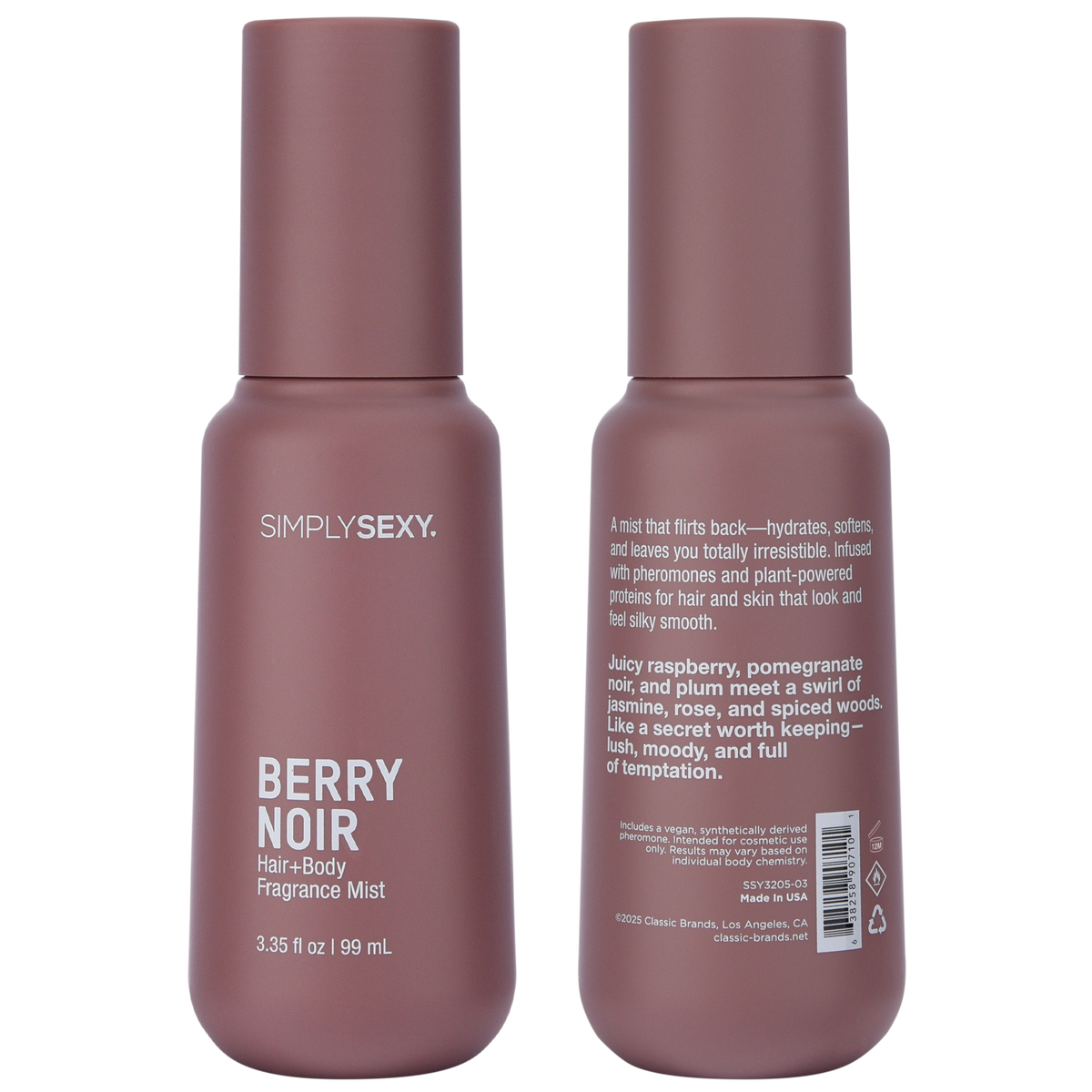 Simply Sexy Pheromone Hair + Body Mist Berry Noir - 3.35 oz