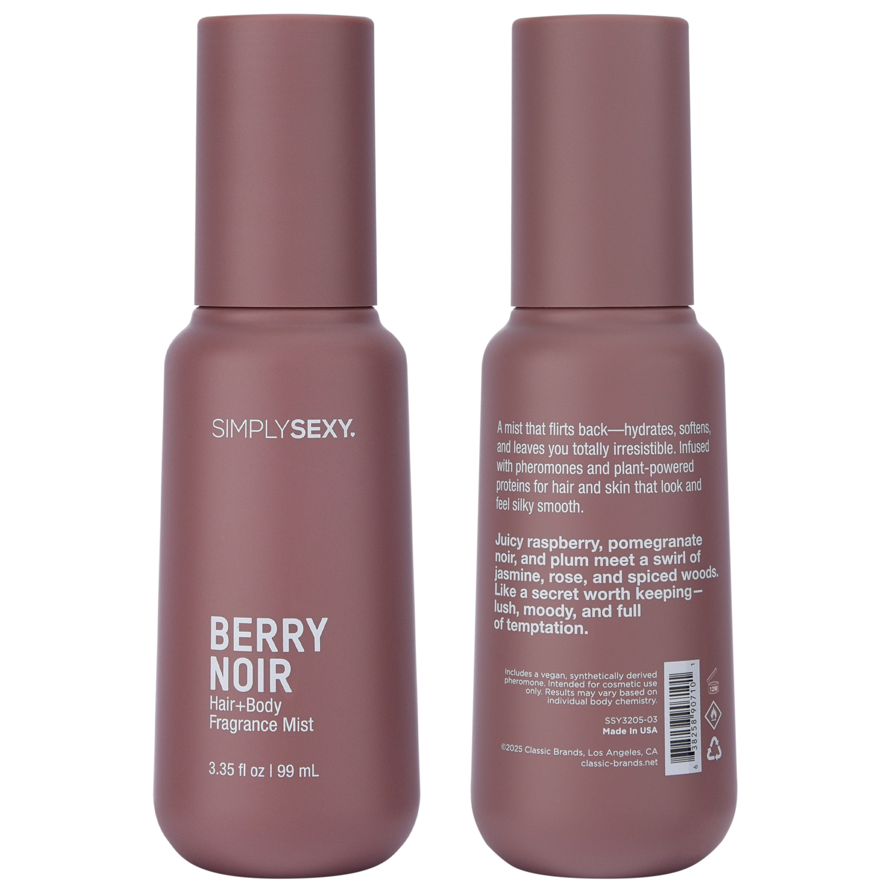 Simply Sexy Pheromone Hair + Body Mist Berry Noir - 3.35 oz