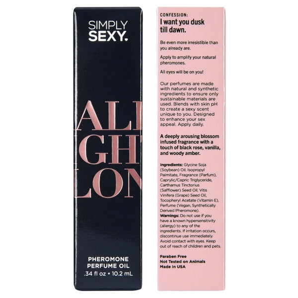 Simply Sexy Pheromone Perfume Oil Roll On in All Night Long