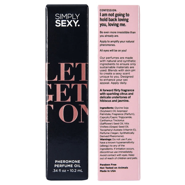 Simply Sexy Pheromone Perfume Roll On in Let's Get It On