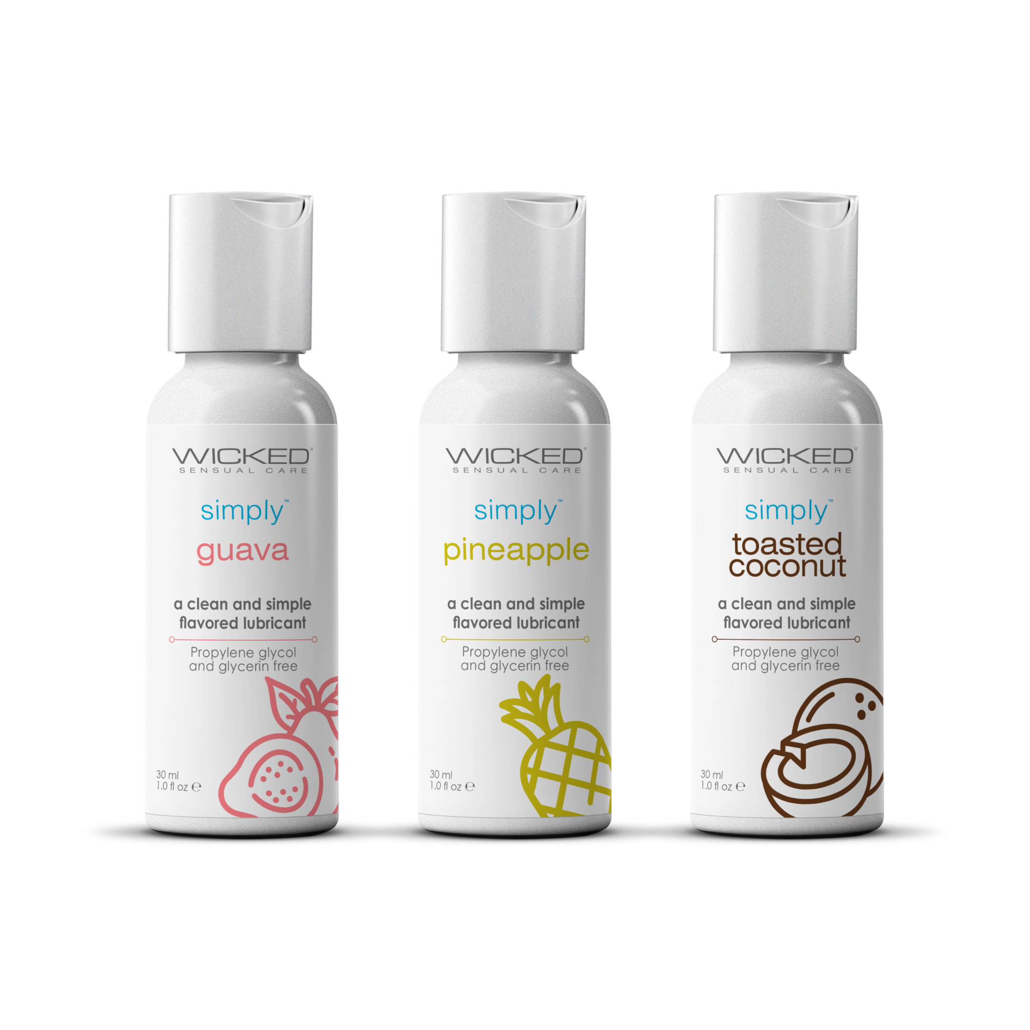 Simply® Tropical Trio Travel Lubricant Set