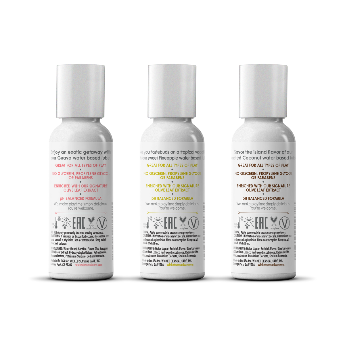 Simply® Tropical Trio Travel Lubricant Set