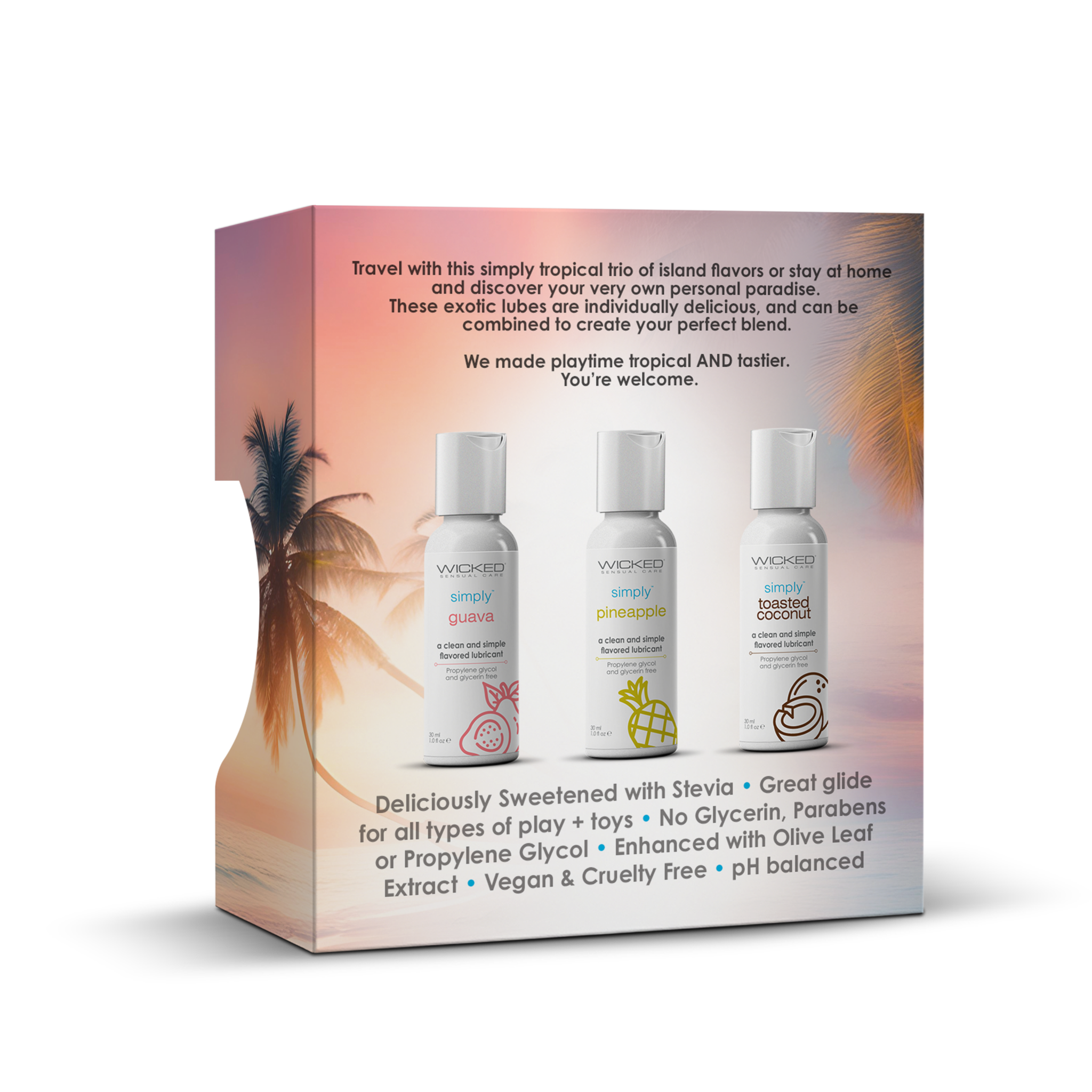 Simply® Tropical Trio Travel Lubricant Set