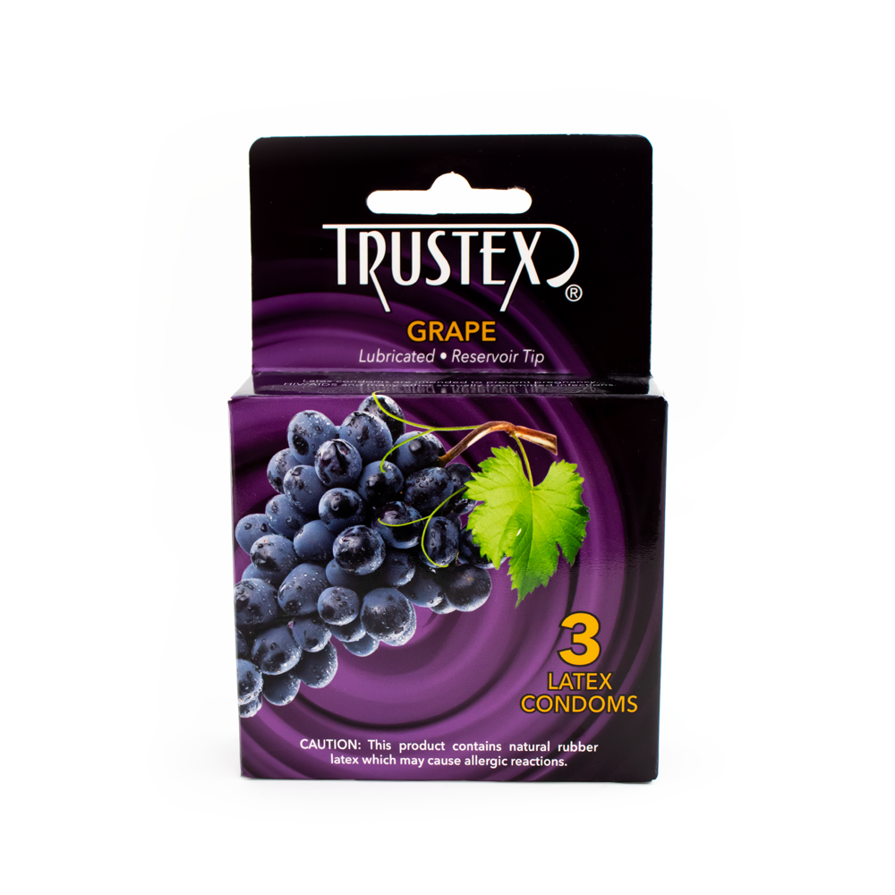 Trustex Grape 3-Pack Condoms