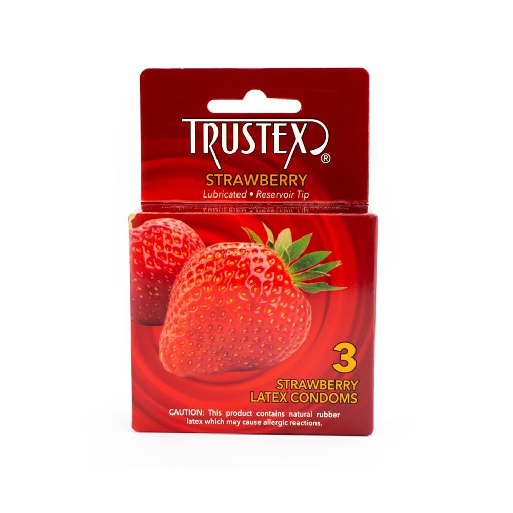 Trustex Strawberry 3-Pack Condoms