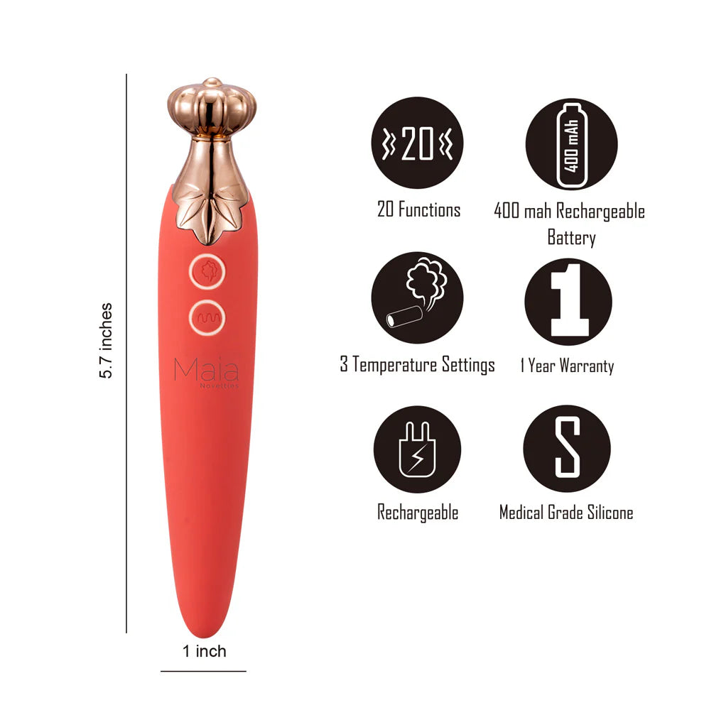 VAPORATOR Silicone Vibrator Pink