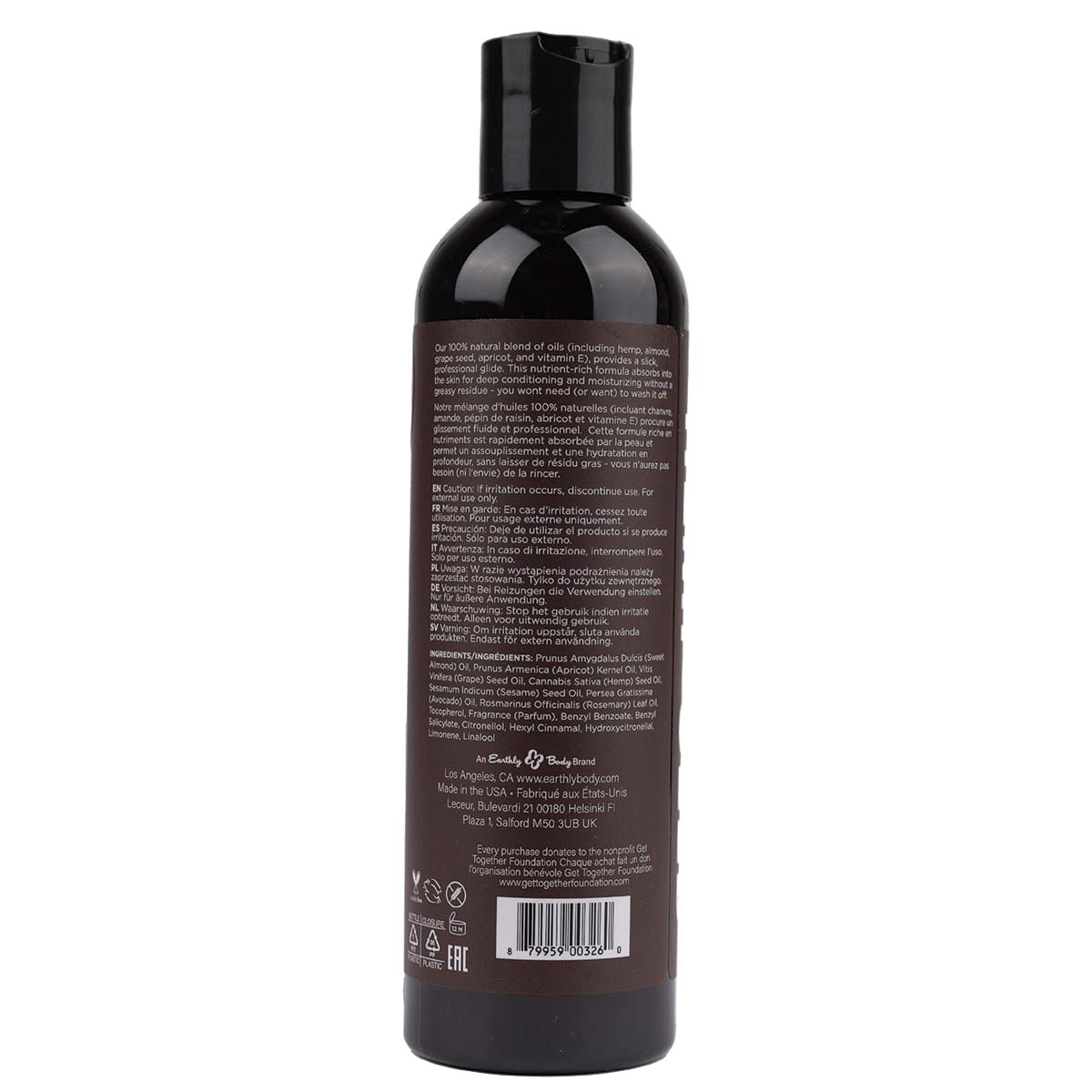 Hemp Seed Massage Oil 8oz in Guavalava
