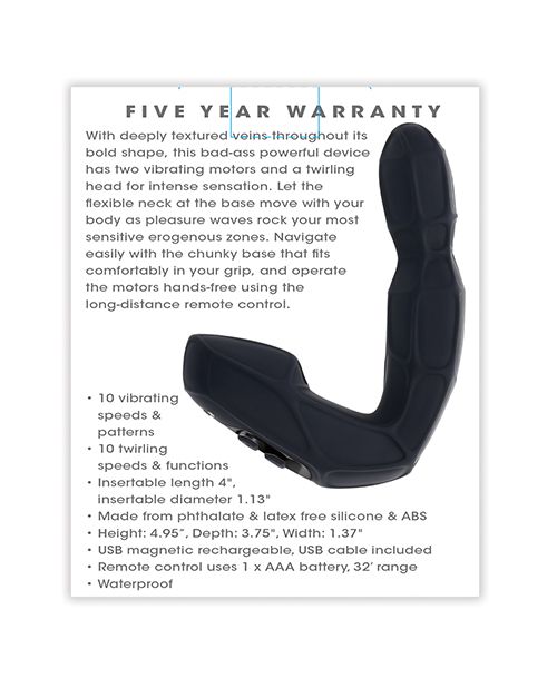 Mr. Prostate Twirling Vibrator