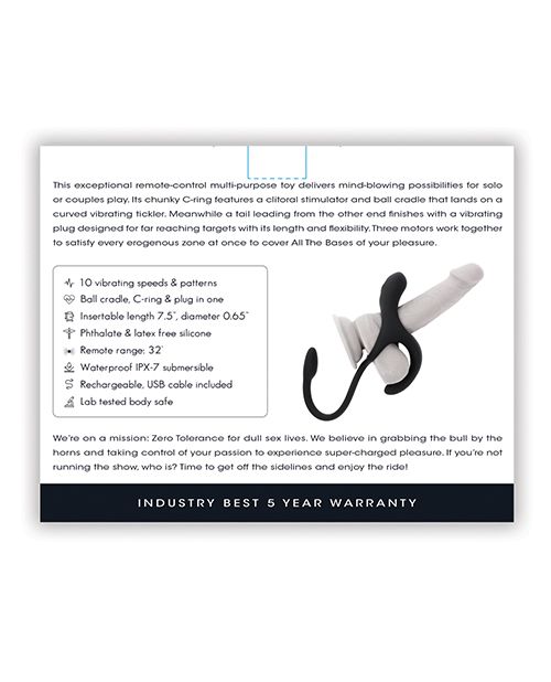 All The Bases Cock Ring and Plug