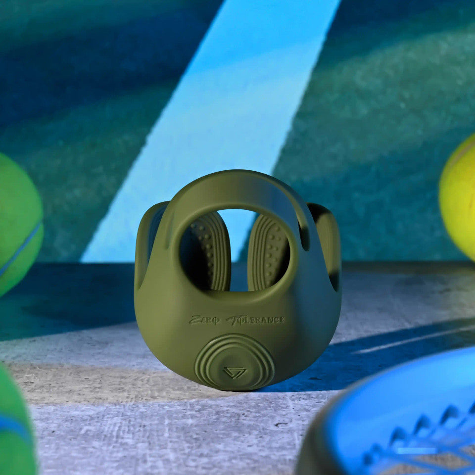Nutty Buddy Dual Cock Ring With Vibrating Ball Cup