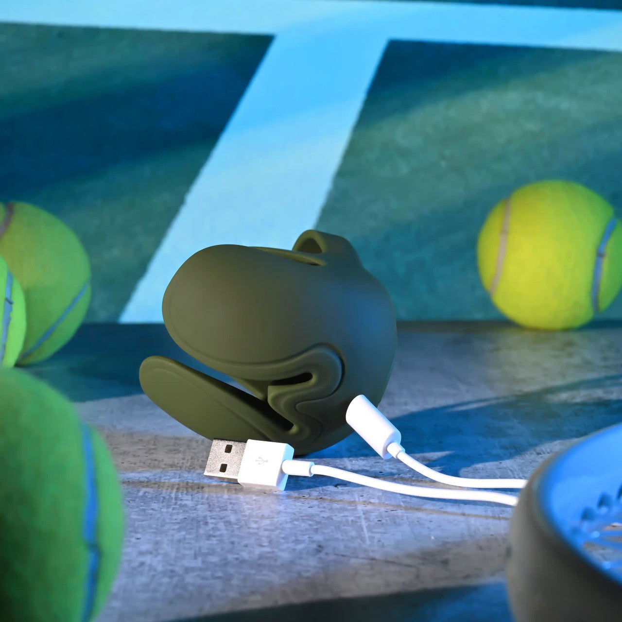 Nutty Buddy Dual Cock Ring With Vibrating Ball Cup