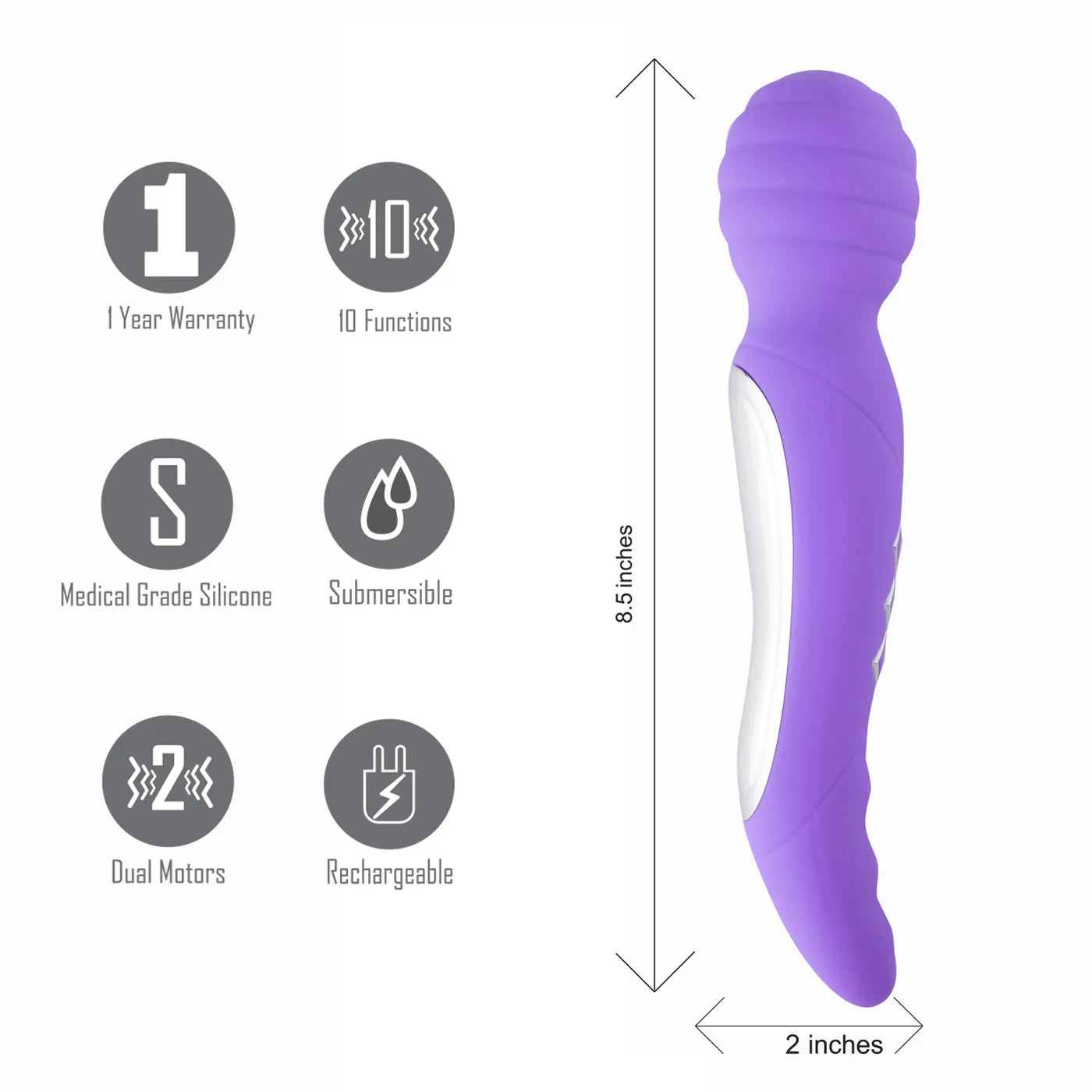 ZOE Twisty Dual Vibrating Pleasure Wand